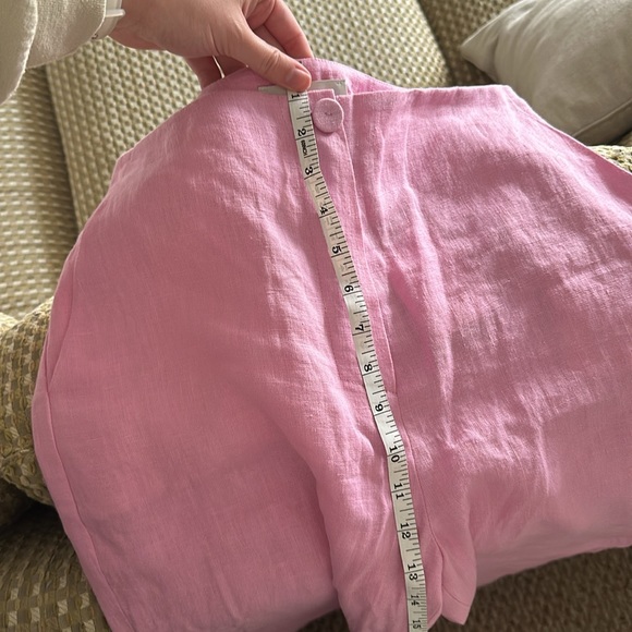 Revolve Pink Linen Pants - Picture 9 of 9